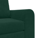 Sovesofa Mørkegrøn 98 x 71 x 83 cm Fløjl