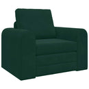 Sovesofa Mørkegrøn 98 x 71 x 83 cm Fløjl