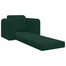 Sovesofa Mørkegrøn 98 x 71 x 83 cm Fløjl