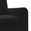 Sovesofa Sort 98 x 71 x 83 cm Fløjl