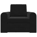 Sovesofa Sort 98 x 71 x 83 cm Fløjl