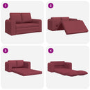 Sovesofa 60cm Vinrød Stof