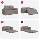 Sovesofa 60cm Gråbrun Stof