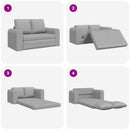 Sovesofa Skygrå 148 x 71 x 83 cm Stof