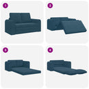 Sovesofa Blå 148 x 71 x 83 cm Fløjl