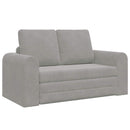 Sovesofa Lysegrå 148 x 71 x 83 cm Fløjl
