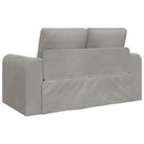 Sovesofa Lysegrå 148 x 71 x 83 cm Fløjl