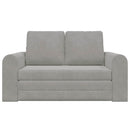 Sovesofa Lysegrå 148 x 71 x 83 cm Fløjl