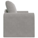 Sovesofa Lysegrå 148 x 71 x 83 cm Fløjl
