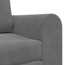 Sovesofa Mørkegrå 148 x 71 x 83 cm Fløjl