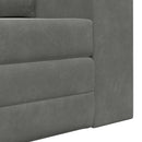 Sovesofa Mørkegrå 148 x 71 x 83 cm Fløjl