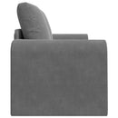 Sovesofa Mørkegrå 148 x 71 x 83 cm Fløjl