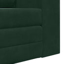 Sovesofa Mørkegrøn 148 x 71 x 83 cm Fløjl