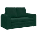 Sovesofa Mørkegrøn 148 x 71 x 83 cm Fløjl
