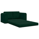 Sovesofa Mørkegrøn 148 x 71 x 83 cm Fløjl