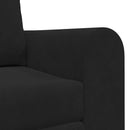 Sovesofa Sort 148 x 71 x 83 cm Fløjl