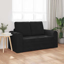 Sovesofa Sort 148 x 71 x 83 cm Fløjl