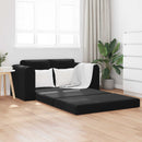 Sovesofa Sort 148 x 71 x 83 cm Fløjl
