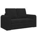 Sovesofa Sort 148 x 71 x 83 cm Fløjl