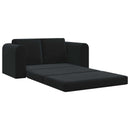 Sovesofa Sort 148 x 71 x 83 cm Fløjl
