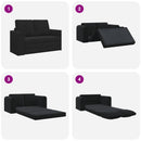 Sovesofa Sort 148 x 71 x 83 cm Fløjl