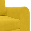 Sovesofa Gul 148 x 71 x 83 cm Fløjl