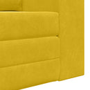 Sovesofa Gul 148 x 71 x 83 cm Fløjl