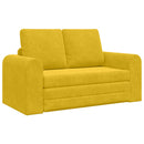 Sovesofa Gul 148 x 71 x 83 cm Fløjl