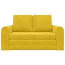 Sovesofa Gul 148 x 71 x 83 cm Fløjl