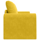 Sovesofa Gul 148 x 71 x 83 cm Fløjl