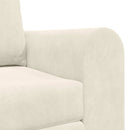 Sovesofa Creme 148 x 71 x 83 cm Fløjl