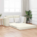 Sovesofa Creme 148 x 71 x 83 cm Fløjl