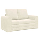 Sovesofa Creme 148 x 71 x 83 cm Fløjl