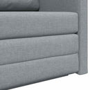 Sovesofa 110cm Lysegrå Stof