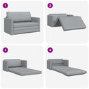 Sovesofa 110cm Lysegrå Stof