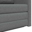 Sovesofa 110cm Mørkegrå Stof