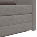 Sovesofa 110cm Gråbrun Stof