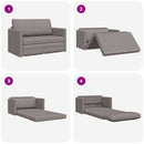 Sovesofa 110cm Gråbrun Stof