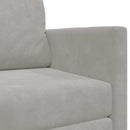Sovesofa Lysegrå 124 x 71 x 78 cm Fløjl