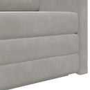 Sovesofa Lysegrå 124 x 71 x 78 cm Fløjl