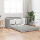 Sovesofa Lysegrå 124 x 71 x 78 cm Fløjl