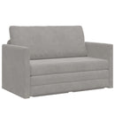Sovesofa Lysegrå 124 x 71 x 78 cm Fløjl