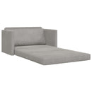 Sovesofa Lysegrå 124 x 71 x 78 cm Fløjl