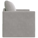 Sovesofa Lysegrå 124 x 71 x 78 cm Fløjl