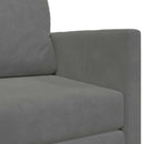 Sovesofa Mørkegrå 124 x 71 x 78 cm Fløjl