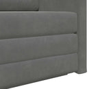 Sovesofa Mørkegrå 124 x 71 x 78 cm Fløjl