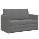 Sovesofa Mørkegrå 124 x 71 x 78 cm Fløjl