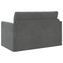 Sovesofa Mørkegrå 124 x 71 x 78 cm Fløjl