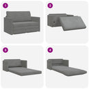Sovesofa Mørkegrå 124 x 71 x 78 cm Fløjl