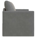 Sovesofa Mørkegrå 124 x 71 x 78 cm Fløjl
